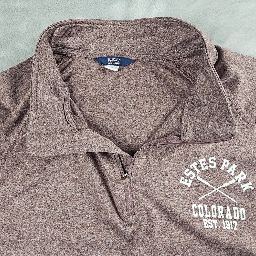 MV Sport Pullover 1/4 Zip Colorado Estes Park Men's Size Small